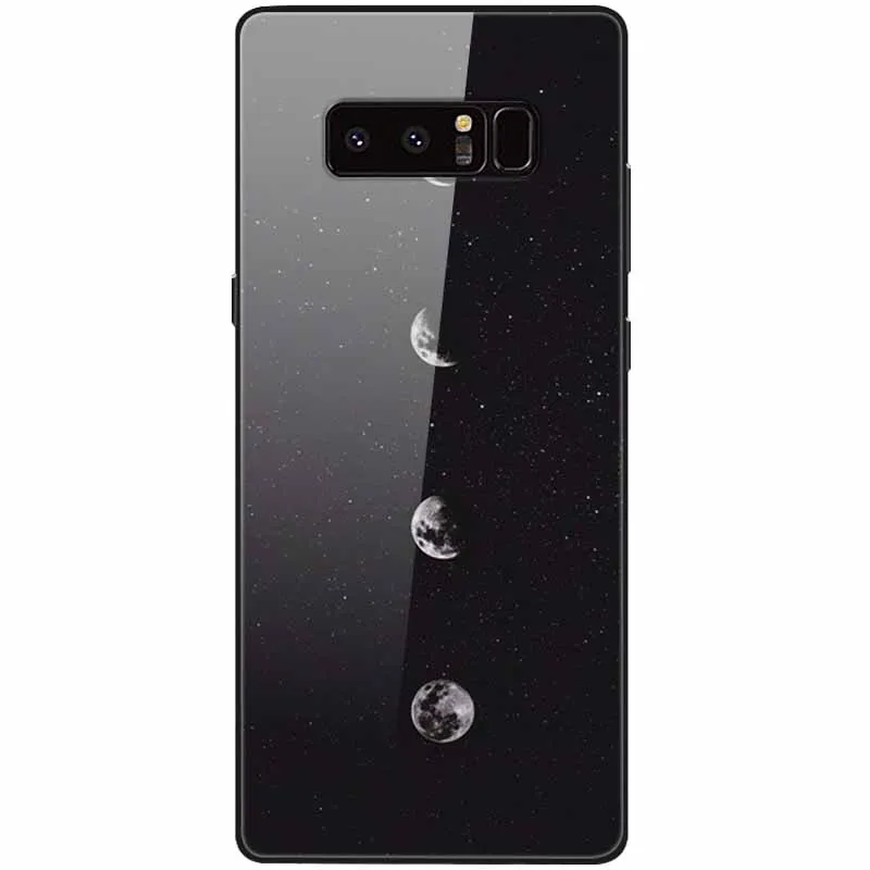 cute phone cases for samsung  Tempered Glass Cover For Samsung Note 8 Case Note9 Hard Protective Funda For Samsung Galaxy Note 10 Plus 9 Cases Luxury Bumper kawaii phone case samsung Cases For Samsung