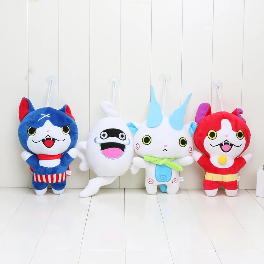 20 см Yokai часы плюшевые куклы Jibanyan Komasan и шепот Youkai игрушки мягкие куклы|Персонажи