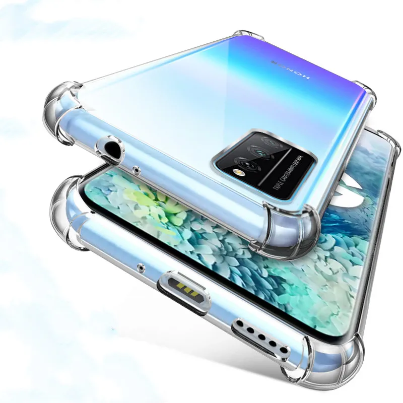 Ударопрочный чехол из ТПУ для Huawei P Smart Z 2019 P20 P30 P40 Lite Pro Прозрачный Honor 20 30 10i 20i 8X