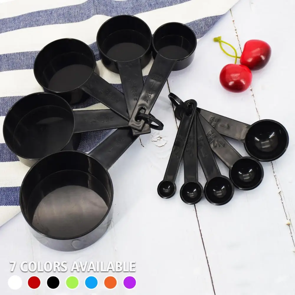 10 шт. кухонные мерные чашки с силиконовой ручкой 7 цветов|measuring cup|measuring spoonkitchen