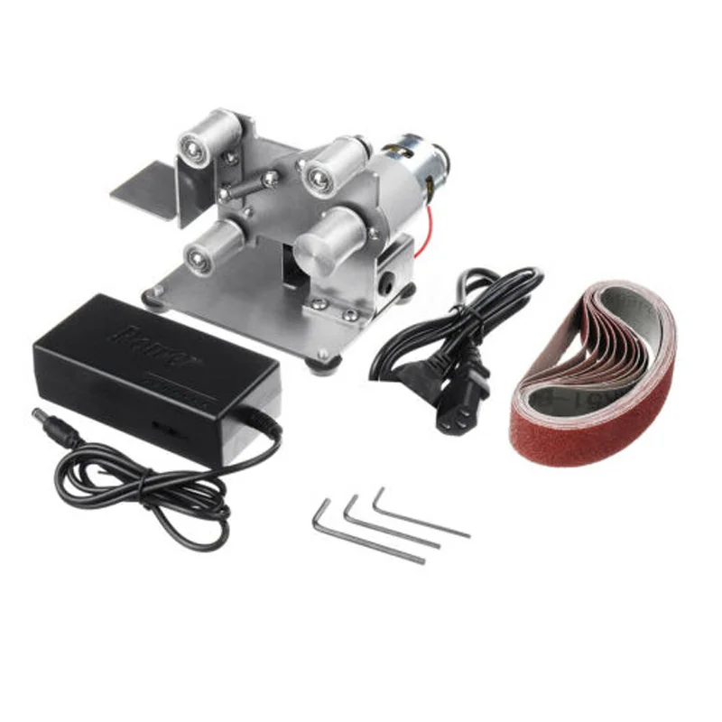 

Mini Belt Sander Bench Polishing Grinding Machine+7 Speed Control Power Supplies