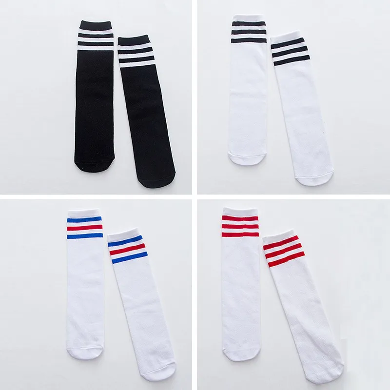 Teenage Girls Cotton Simple Fashion Striped Tube children\'s Socks Cartoon Cute For 1-12 Years Old Baby Girl AHPU