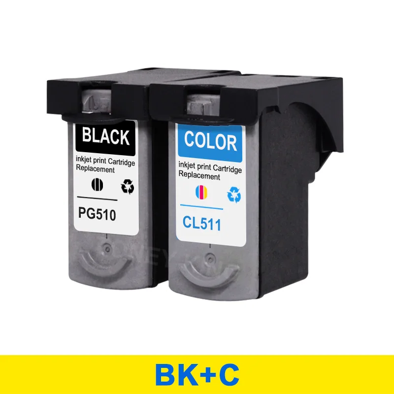 1BK1C Toney universal(король PG510XL чернильный картридж PG 510XL CL511XL CL 511X для Canon Pixma IP2700 MP240 MP250 MP270 MP280 MP480 MP490 принтер - Цвет: 1BK1C