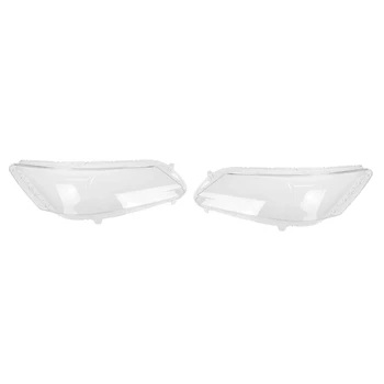 

2 Pcs Car Front Headlight Clear Lens Cover Lampshade Shell Cover for Honda Accord 2013-2016, Right & Left