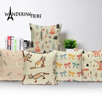 

Cute Bear Cushion Cover Deer Bunny Cloud Pillow Cover Decorations for Flower Home Decorative Bed Pillows Cases for Pillows Couch