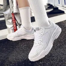 Женская и Мужская Уличная обувь для бега дышащая сетчатая модная спортивная обувь