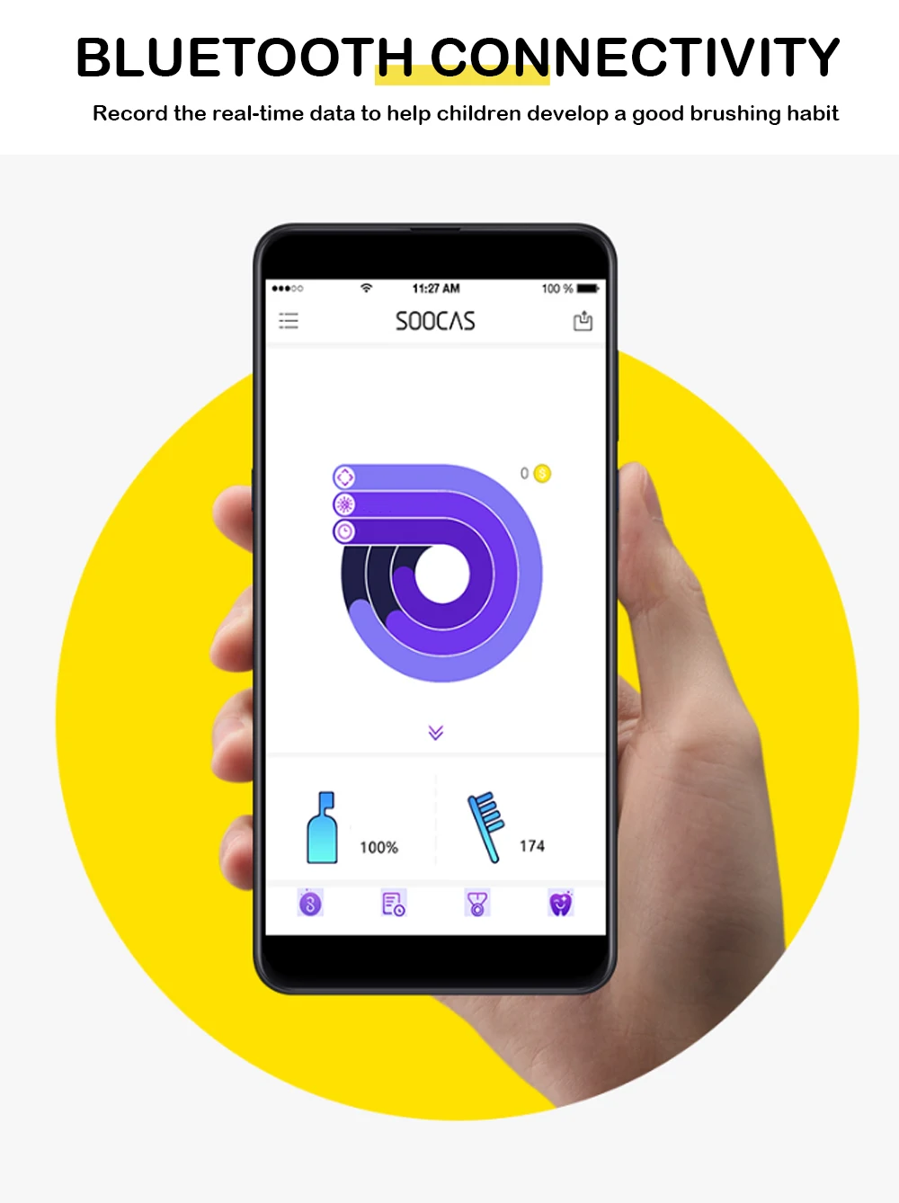 SOOCAS X5 USB Whitening Wireless Charging Electric Toothbrush from Xiaomi youpin