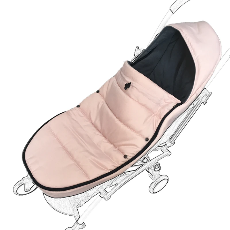 normal light pink Зимний чехол для ног в детскую коляску теплый мешок для yoyo Yoya Babythrone Bugaboo коляска аксессуары для коляски Babyzen часть - Цвет: normal light pink