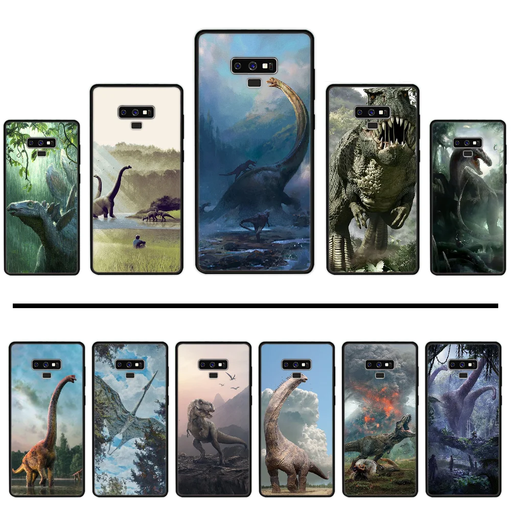 Милый силиконовый чехол с рисунком динозавра для Samsung Galaxy S8 S9 S10 Plus Lite S10E Note 3 4 5 6 7 8 9