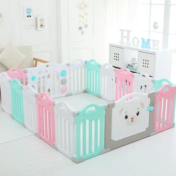 

Children's game fence baby protective fence safety fence indoor toddler ball pool plastic for Kids Playground Children Park Yard