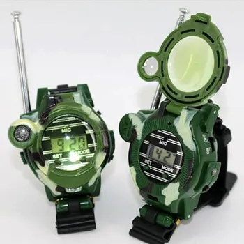 

1pair Funny Plastic Home Portable Gift School Battery Powered Camouflage Kids Electronic Walkie Talkie Toy