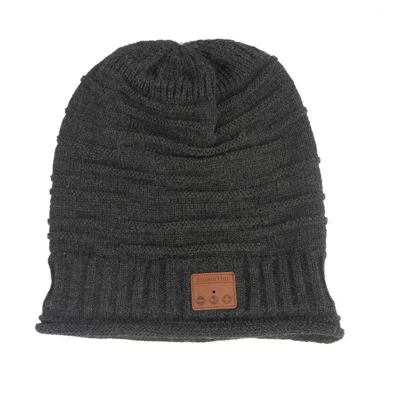 Bluetooth Beanie Hat Music Knit Hat Cap with Speakerphone Stereo Headphone Music Hat Skullies Unisex Cool Knitted Cap