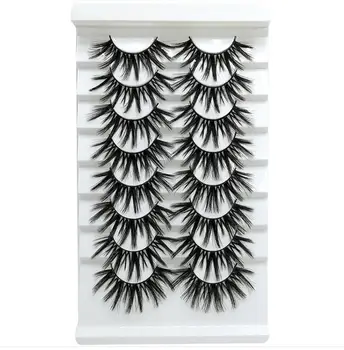 

8 Pairs Eyelashes 3d Faux Mink Lashes Handmade Thick Crisscross Natural Eyelashes Makeup Lash Vendors wholesale Lashes