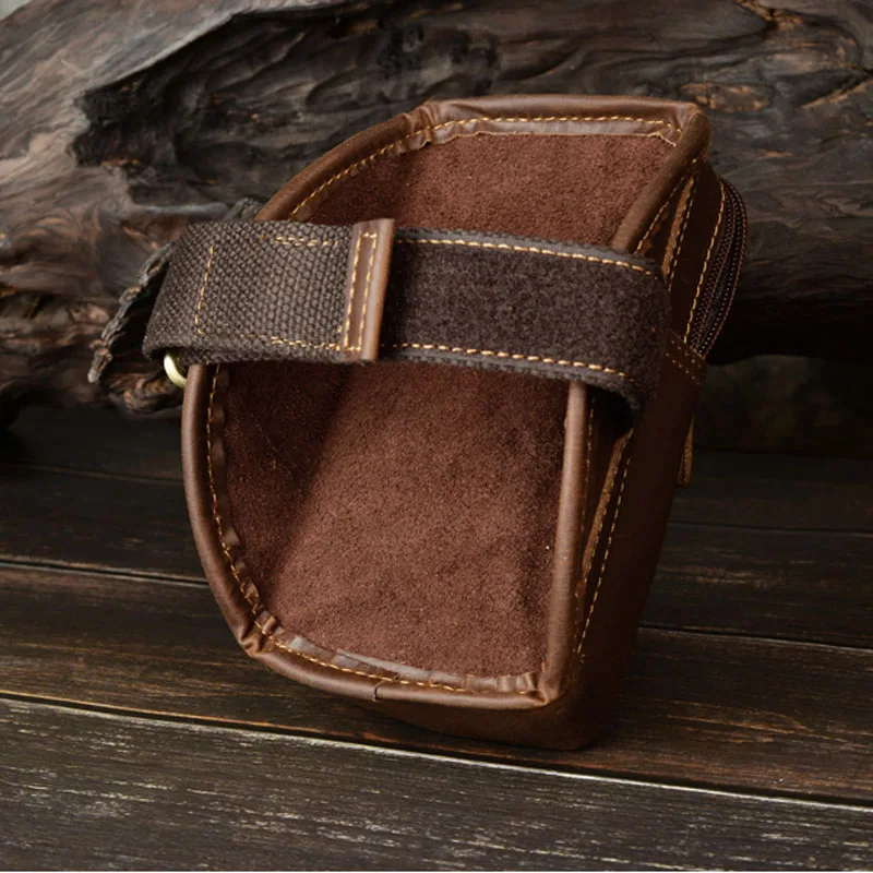 Кожаная забавная сумка Crazy Horse на руку для мужчин винтажный маленький нарукавник