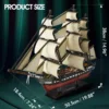 CubicFun 3D Puzzle USS Constitution Vessel Ship Model US Navy Building Kits for Adults Kids 193 Pcs Stress Relief Deco Gifts 5