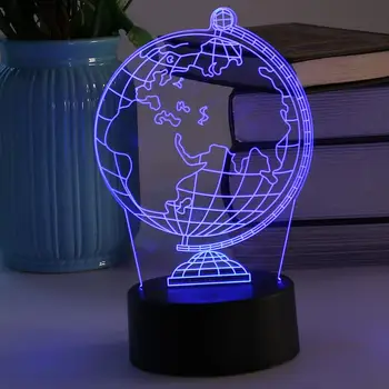 

3D Creative 3D LED Night Lights Desk Lamps Colorful Light Decoration 3D LED Lamp Home Decor Christmas USB