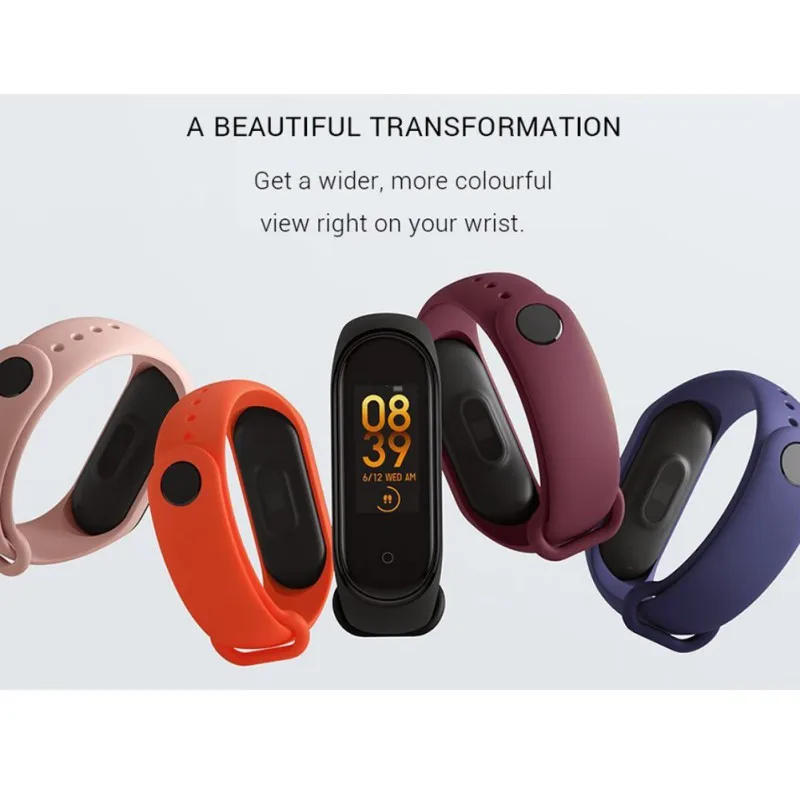 

PK Mi Band 4 Easy to Use 2019 New Stylish High Quality Portable Multifunctional Waterproof Smart Bracelet Watch
