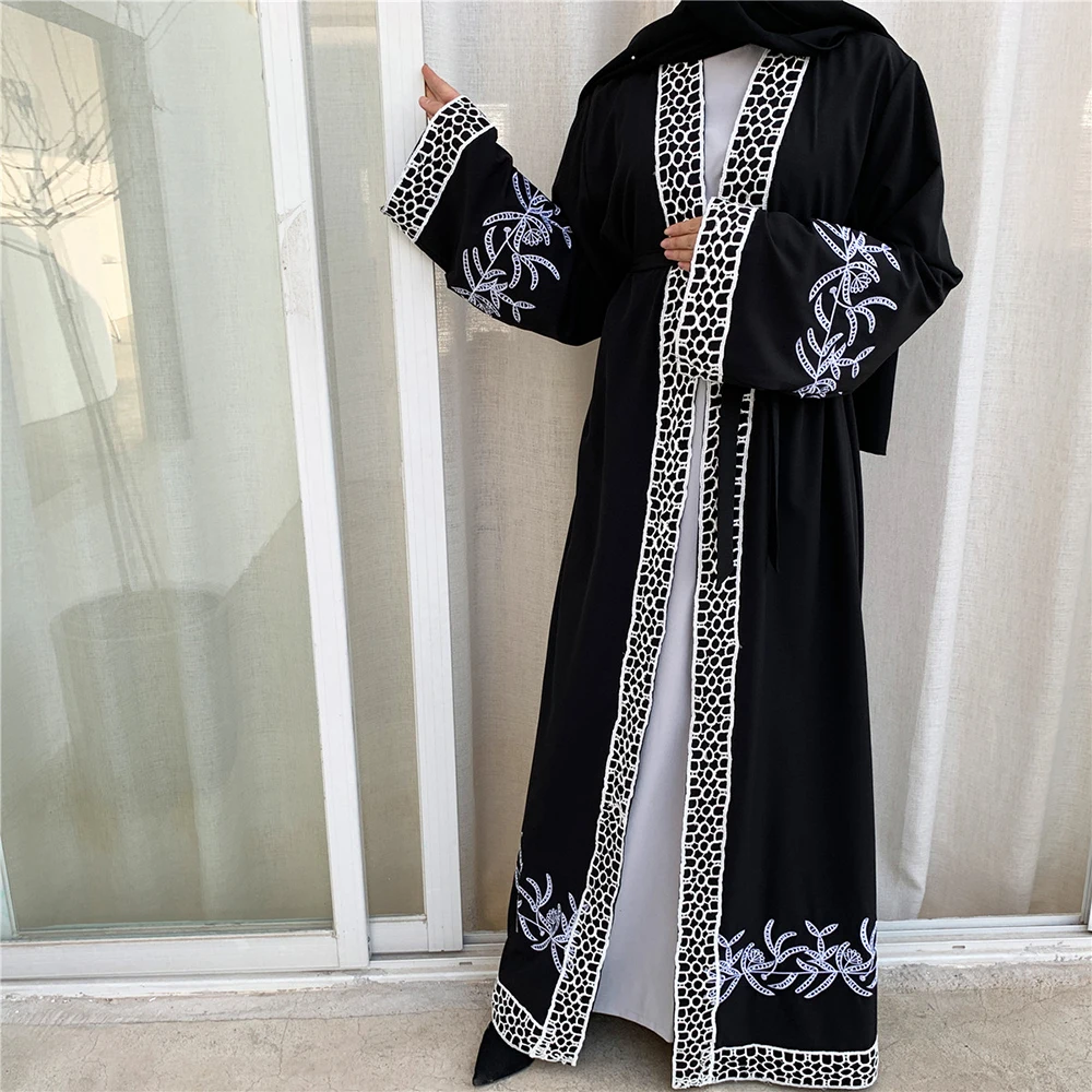 одежда для женщин мусульманское платье Абайя кимоно хиджаб Кафтан Marocain турецкая