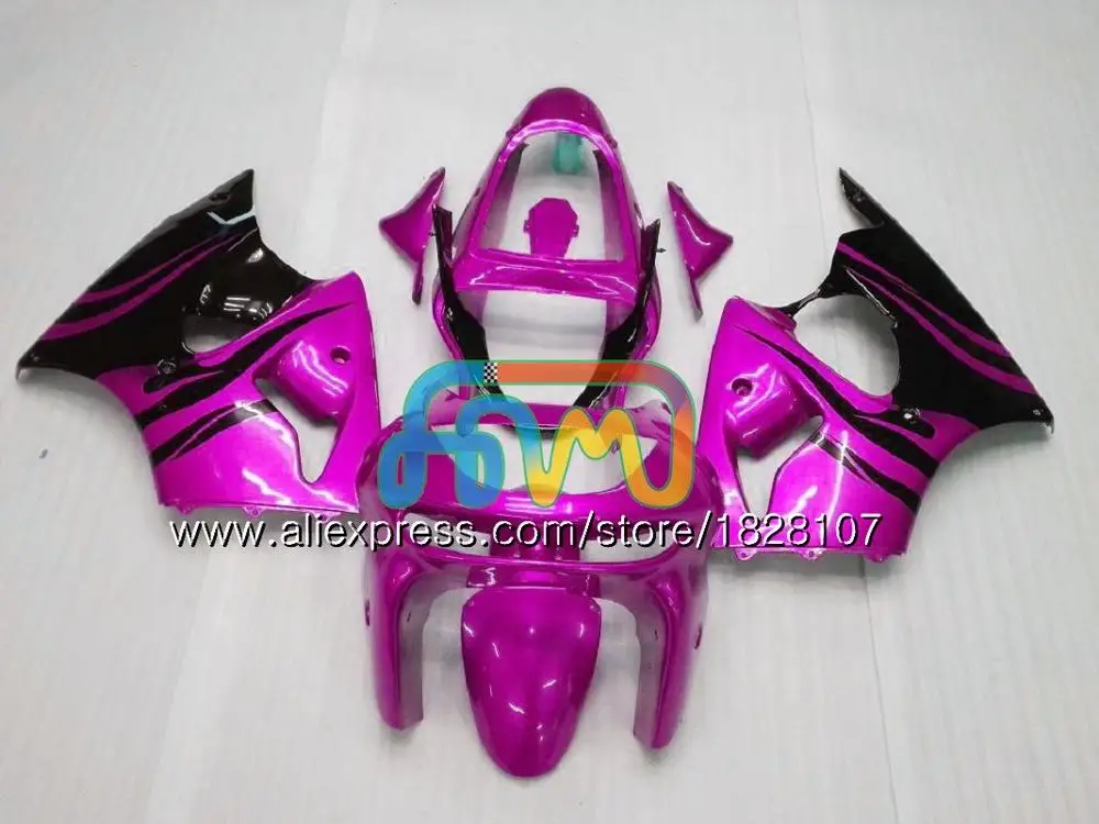 No. 28 Rose Корпус для KAWASAKI ZX-6R 6 R ZX-636 ZX600 600CC ZX6R 98 99 28BS. 0 ZX636 ZX600CC ZX 636 6R 98 99 1998 1999 Обтекатели зеленый пламя - Цвет: No. 28 Rose