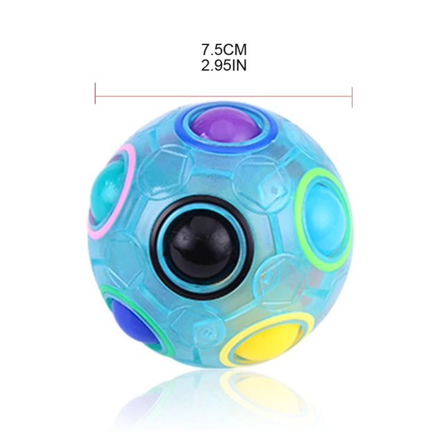 Fidget Puzzle Ball Sensory Toy Brain Game Interactive Anti-Stress Toy for stress Relief Mini Gyro Football for Autism D5QA 6