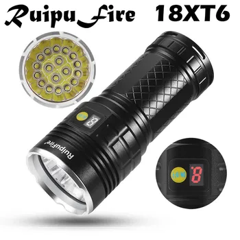 

LED Flashlight Ultraviolet Torch With Zoom Function Mini UV Pet Urine Stains Detector Hunting 18 x XM-L T6 Digital flashlight #C