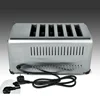 Stainless steel electric toaster household automatic baking bread maker breakfast machine toast sandwich grill oven 4 slice 5
