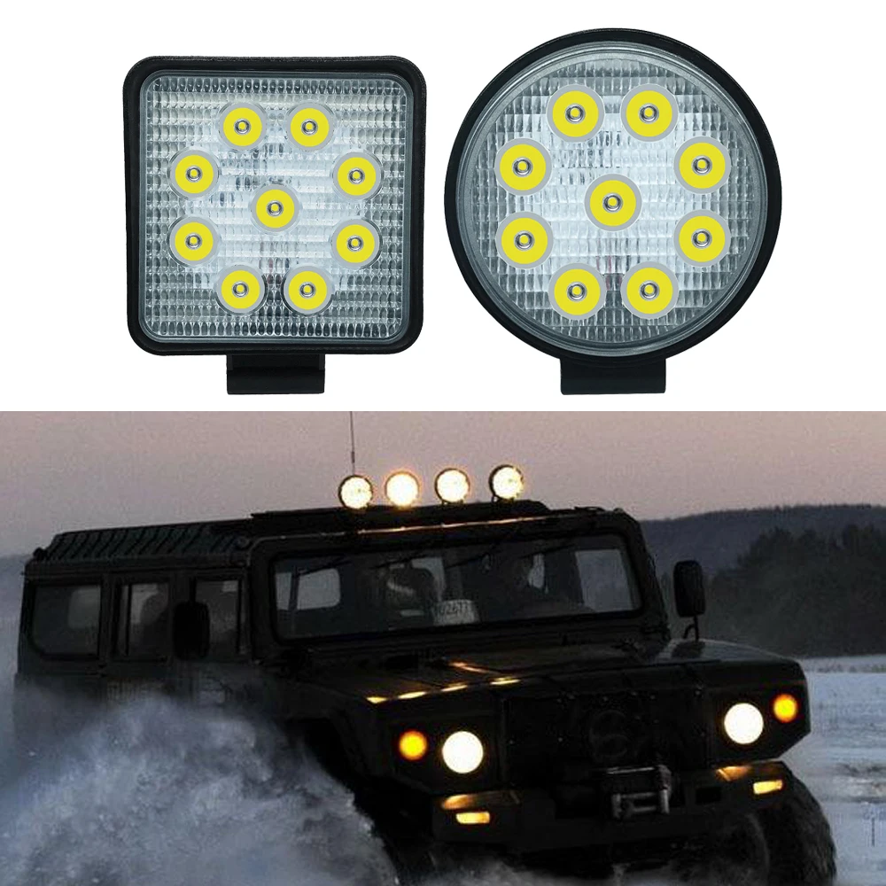 8x 4"Inch LED Light Bar 18W WORK PODS OFFROAD SUV 4WD ATV FOR JEEP 4X4 12V