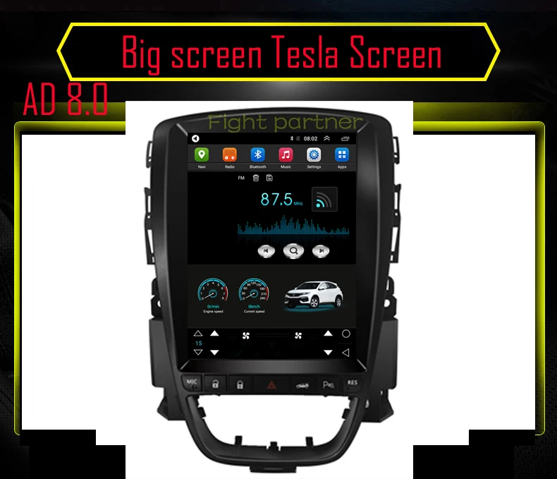 Автомагнитола с вертикальным экраном 9 7 дюйма Android GPS 4G для Opel Astra J GTC OPC Vauxhall 2009