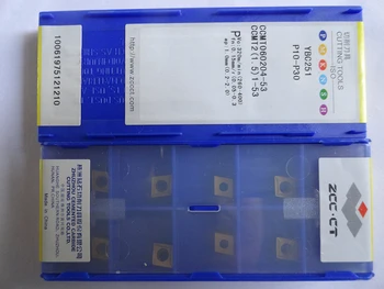 

10pcs ZCC turning tool CCMT060204 -53 ccmt06 Tungsten carbide blade cutter metal cut machine part ccmt060204-53 free shipping