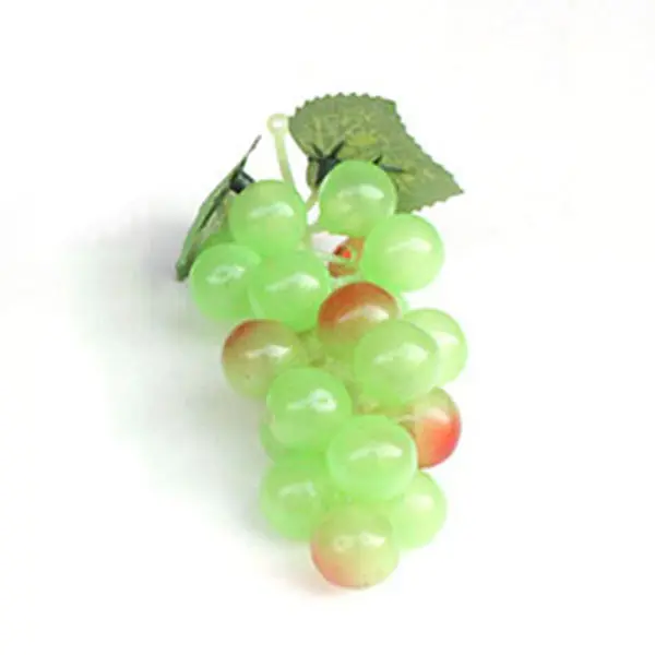 Реалистичный муляж грозди искусственный виноград пластик поддельные декоративные фрукты еда домашний декор MU - Цвет: Green