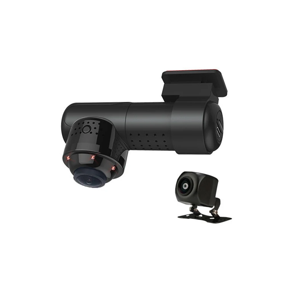 

Night Vision Real Time Infrared HD Loop Recording Car Parking Monitor Smart Wide Angle DVR Dash Cam 360 Degree WIFI Panorama