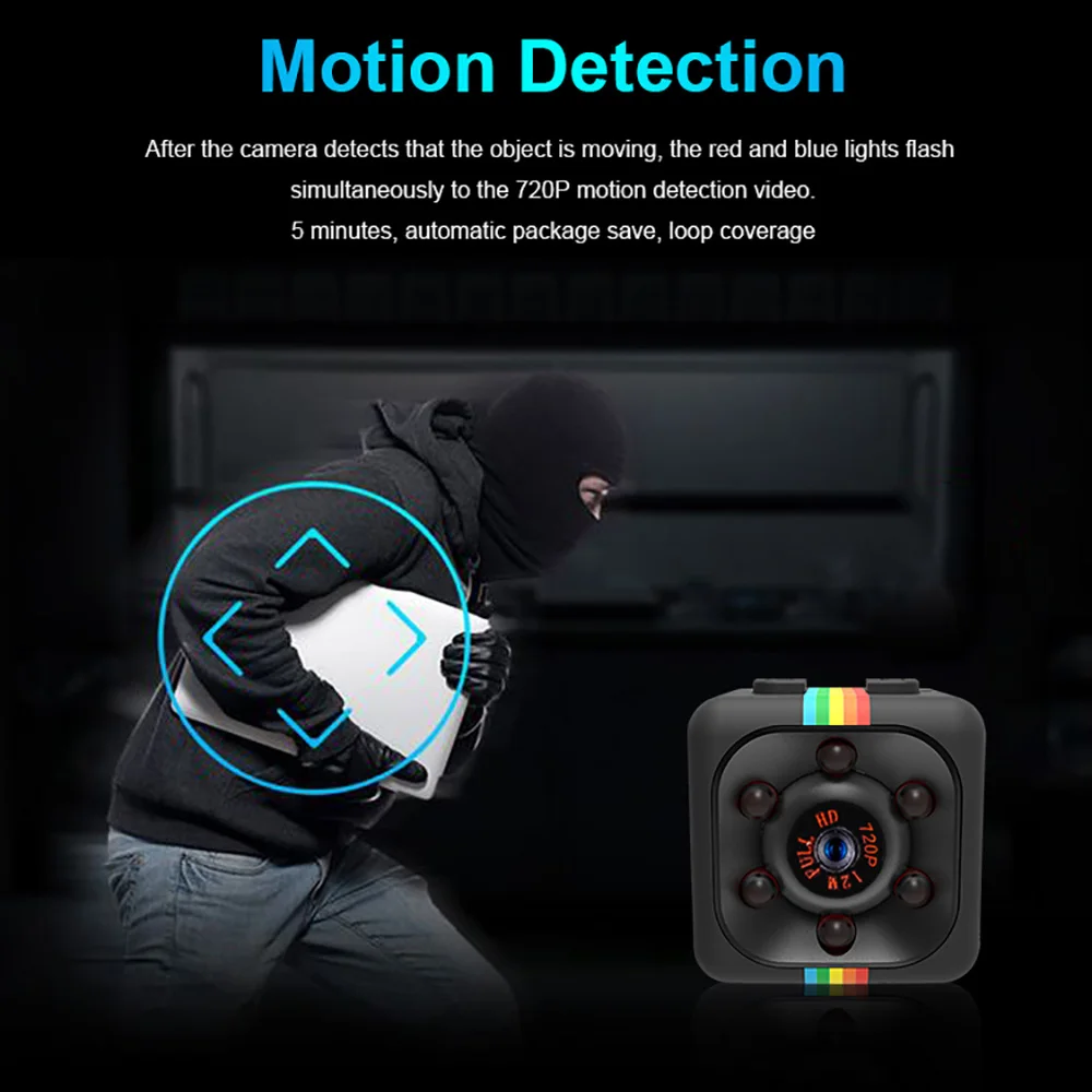 Мини IP Камера спортивная DV сенсор ночное видение видеокамера движения DVR микро