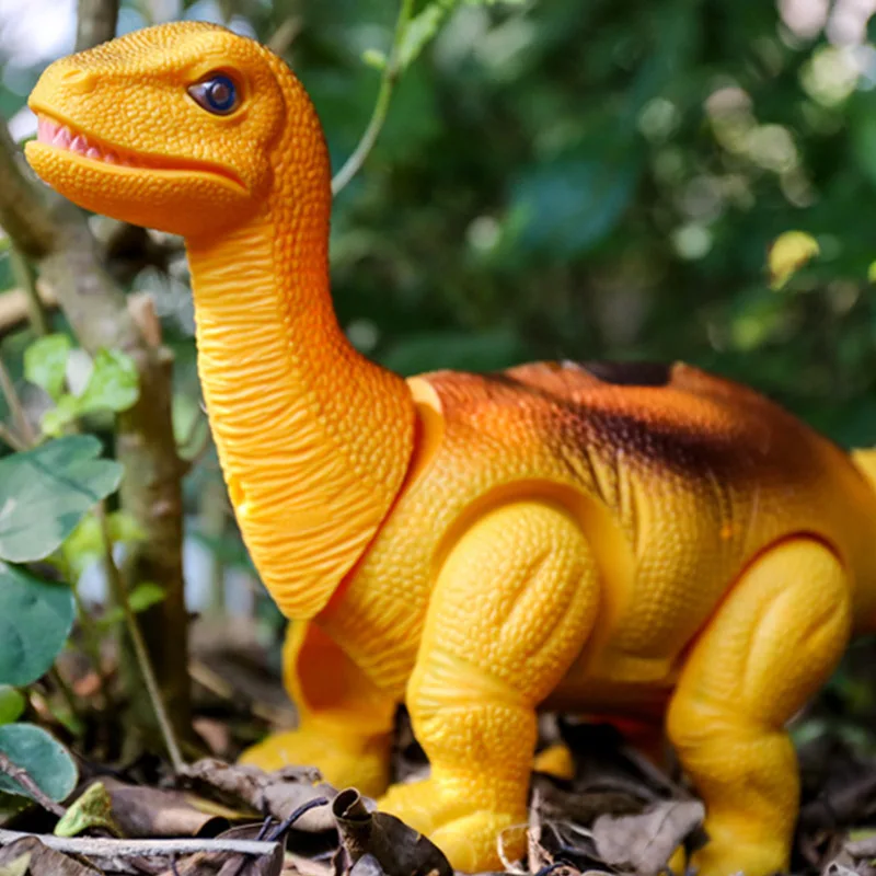 Children Shining Electric Dinosaur Toy Model Plastic Dinosaur Model Flash Toy Night Market Stall Hot Selling