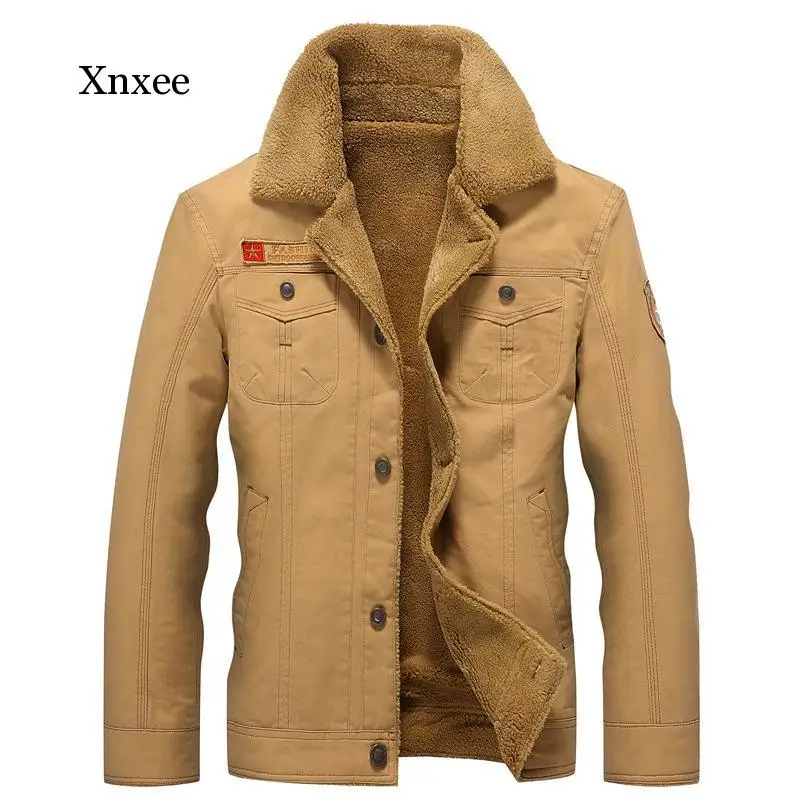 

Зимняя куртка-бомбер DARPHINKASA 2020, мужская куртка пилота ВВС, Теплая мужская куртка с меховым воротником, Мужская армейская тактическая флисовая куртка