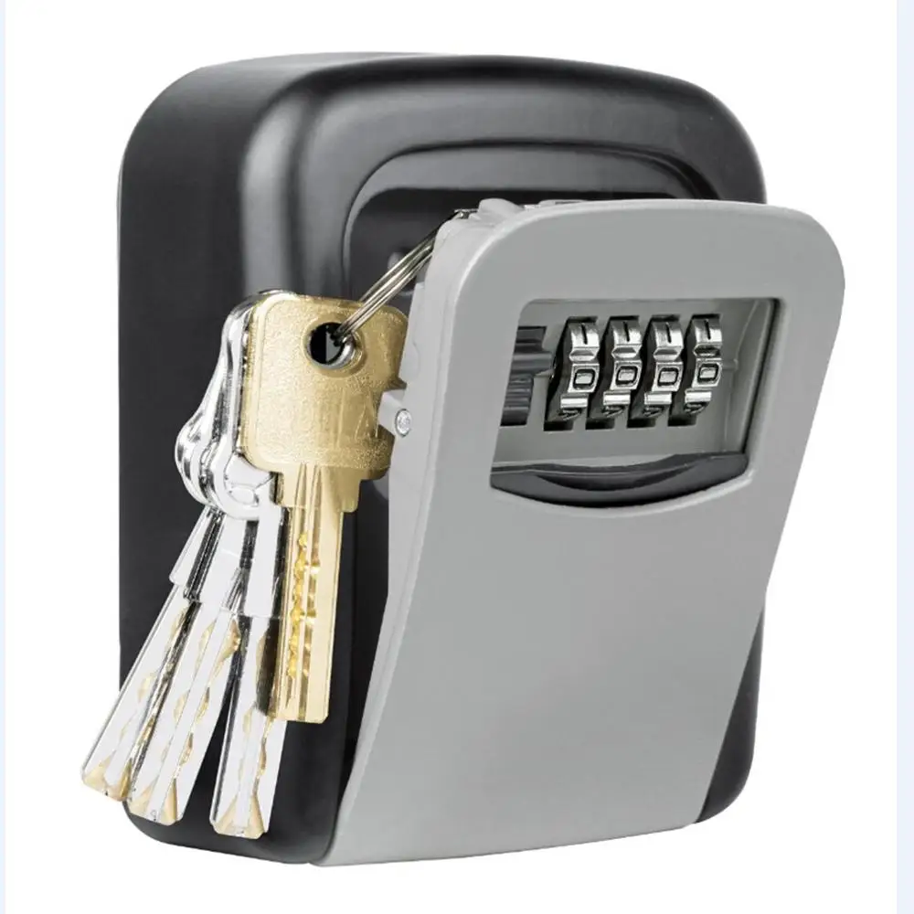

Outdoor Wall Mounted Key Storage Box with Spare Key Organizer Box Organizer Metal Secret Safe Box