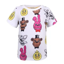 Детская футболка с короткими рукавами летняя одежда для больших мальчиков и подростков детская одежда с короткими рукавами с изображением полуночных медведей Infant Chil