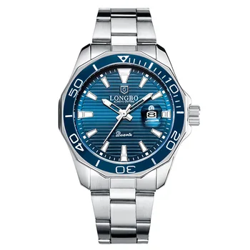 

LONGBO Quartz Watches Men Popular Brand Sports Wristwatches Business Stainless Steel Waterproof Clock Relogio Masculino
