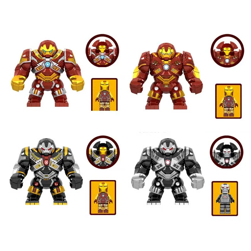 

Avengers 4 Endgamer Action Figure Iron ManThanos Black Panther Hulk Glove Blocks Compatible Marvel Toy