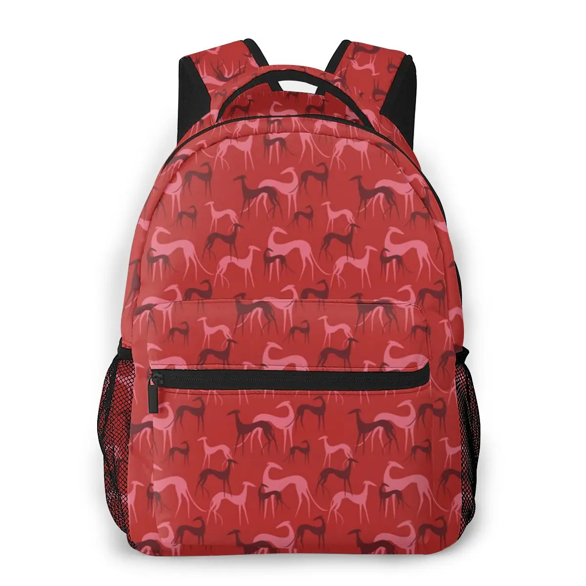 

NOISYDESIGNS Red Greyhound Print Women Backpacks Cute Bagpacks For Girls Schoolbag Laptop Bag Multi Function Mochila Feminina