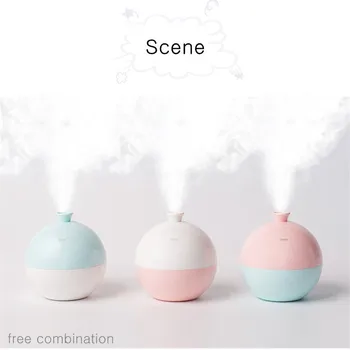 

Candy color USB Air Humidifier Mini Balloon Aroma Diffuser Water Mist Maker for Home Car Ultrasonic Humidifier Diffusers