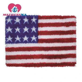 

carpet embroidery latch National flag hook rug kits carpet embroidery hook needlework button package crafts do it yourself