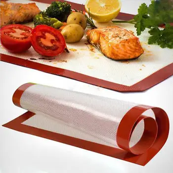 

Non-Stick Durable Silicone Baking Mat Cookies Sheet Oven Liner Mats BBQ Pads