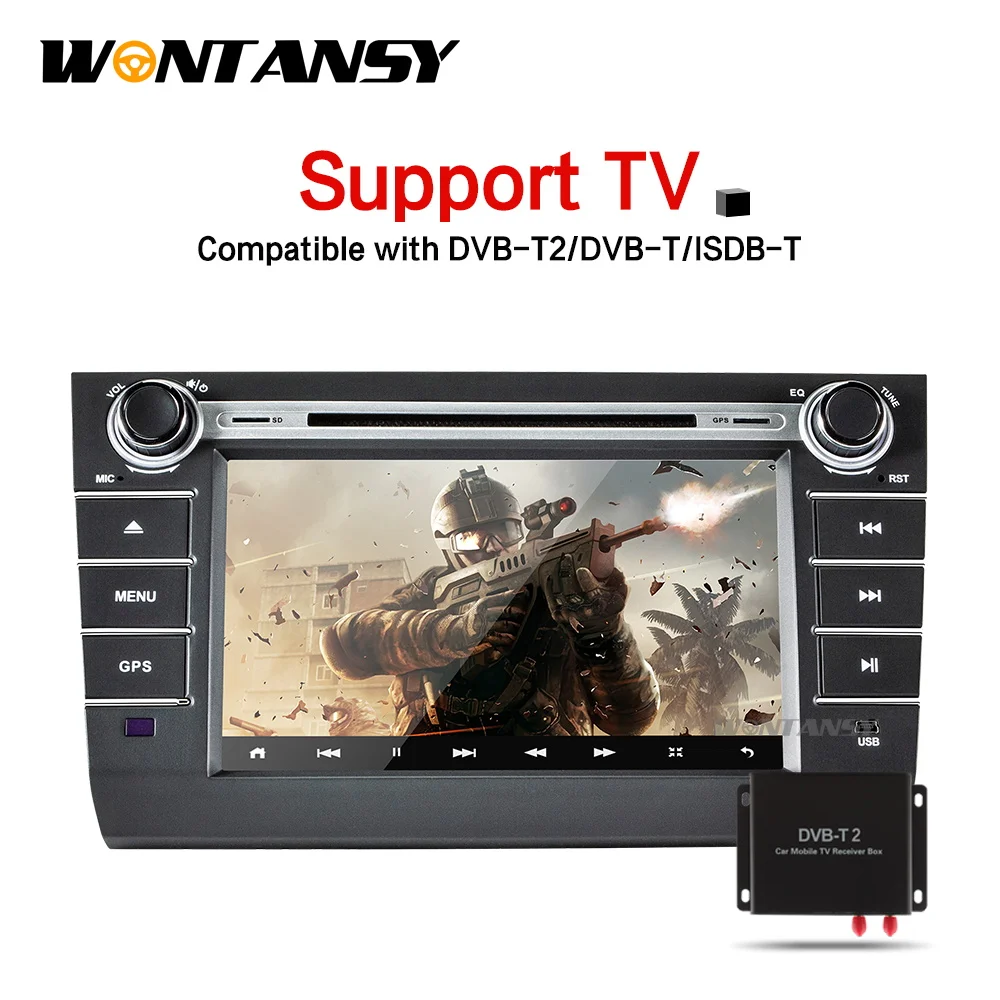 Best Wontansy  android 9.0 car dvd for Suzuki Swift 2004 2005 2006 2007 2008 2009 2010 dvd player navigation 4