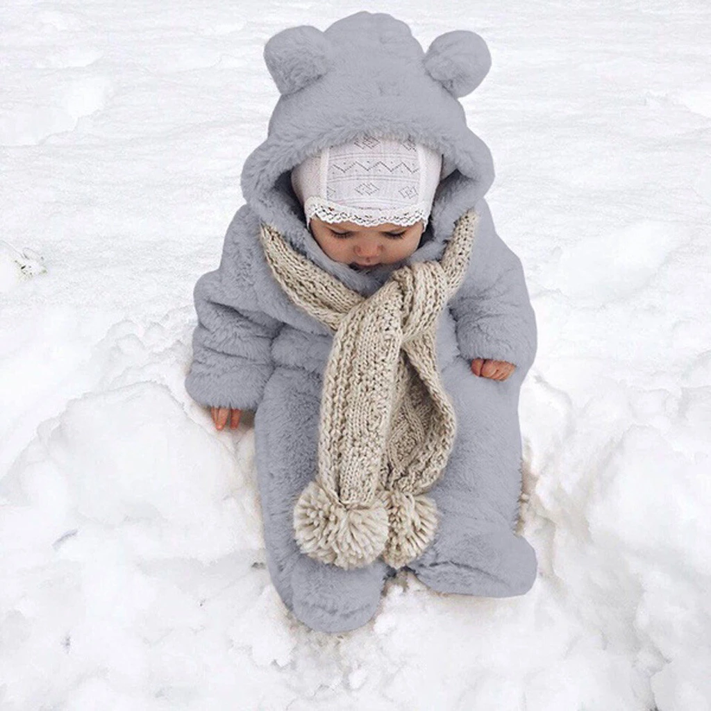 newborn winter romper