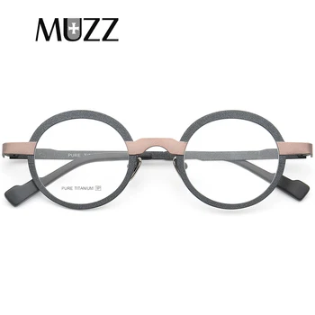 

Super light Pure titanium frames eyeglasses men Optical small round full rim Frame myopia Prescription Clear Lens Eyewear