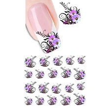 1 лист цветок переводные наклейки для ногтей Переводные картинки художественные советы украшение ногтей художественное украшение ногтей новейшие