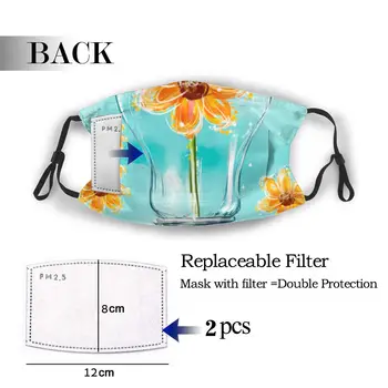 

protective mask with filter Powered By Plants Vegan Vegetarianism Bodybuilding anti dust PM2.5 reuse adult teen child girl