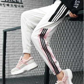 

Women Pants hip hop fashion Trousers loose beam legs Ankle-Length Casual pants Sweatpants Leisure Sports Trousers Pants