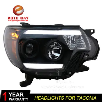 

Car Styling Head Lamp case for Toyota Tacoma 2012-2015 Headlights LED Tacoma Headlight DRL Lens Double Beam Bi-Xenon HID