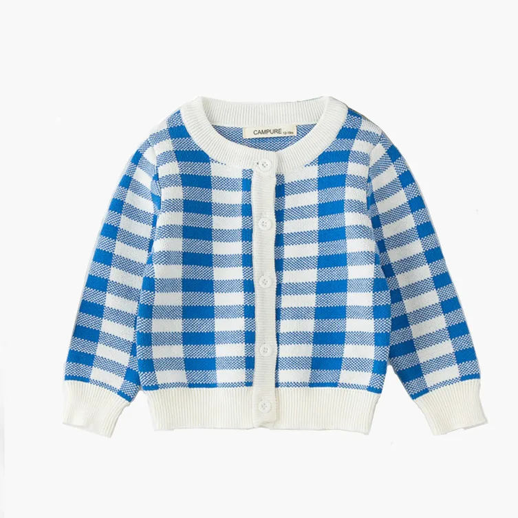 

Funfeliz Toddler Cardigan Kids Knit Sweaters Autumn Winter Top Jacket Children Sweater Pullover Baby Sweater Red Blue 12M-6 Y